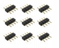 Конектор з'єднувач LT RGB 4pin-4pin "тато-тато"  22214