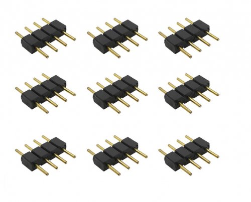 Конектор з'єднувач LT RGB 4pin-4pin "тато-тато"  22214
