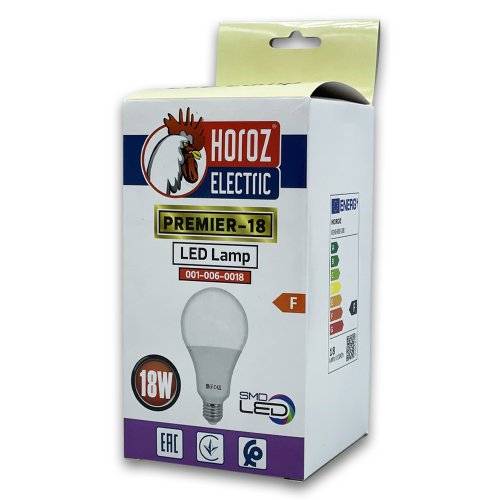 LED лампа Horoz PREMIER-18 A60 18W E27 4200K 001-006-0018-030