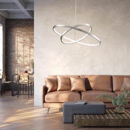 Люстра Goldlux Lea LED 2x35W 4000K никель 330017 Люстра Goldlux Lea LED 2x35W 4000K никель 330017