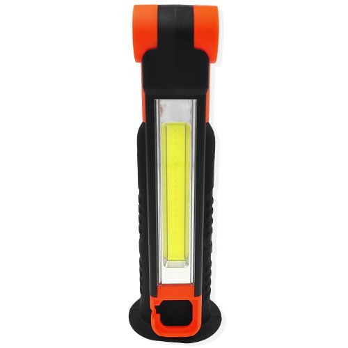 Портативний світлодіодний ручний розкладний ліхтарик Tiross 3 Вт COB LED помаранчевий TS-1846