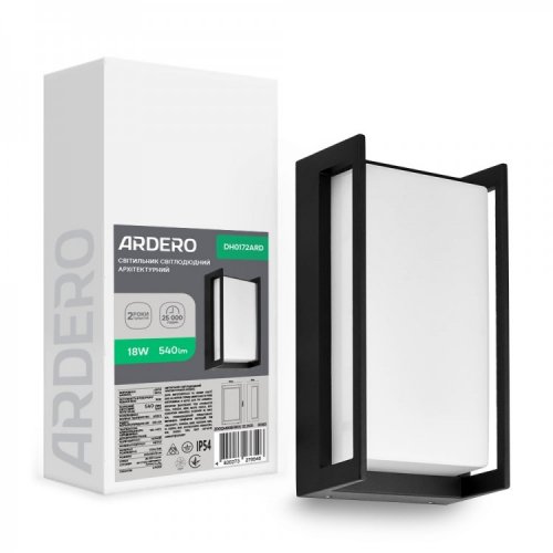 LED світильник архітектурний Ardero DH0172ARD 18W 3000K IP54 8575
