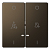 Клавиша 2-я Schneider Merten D-Life LED звонок / горничная «Мокко» MTN3429-6052