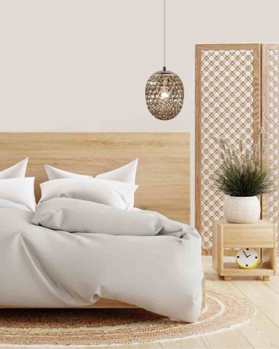 Підвісний світильник Goldlux Lora E27 димчастий 314284