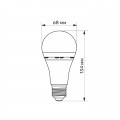 LED лампа аккумуляторная Titanum A68 9W E27 4000K TL-EMA68-09274