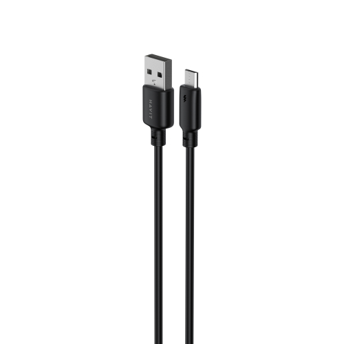 Кабель з'єднувальний зарядний HAVIT USB - Micro USB 3A 1м Black HV-CB300C
