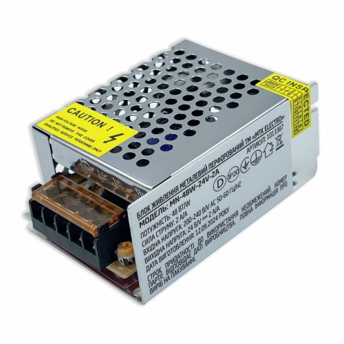 Блок питания MTK electro 48W 24V 2А IP20 MN-48W-24V-2A 1013387