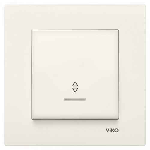 Выключатель проходной с подсветкой Viko Karre кремовый (90960163)