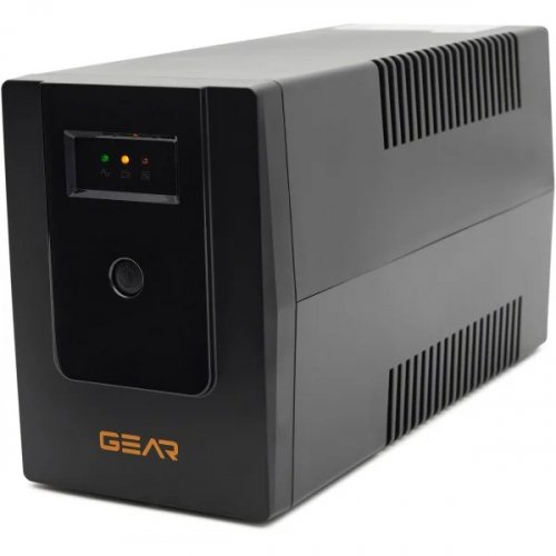 ИБП непрерывного действия Gear 1500VA 900W LED plastic RJ45+USB GU-1500PL