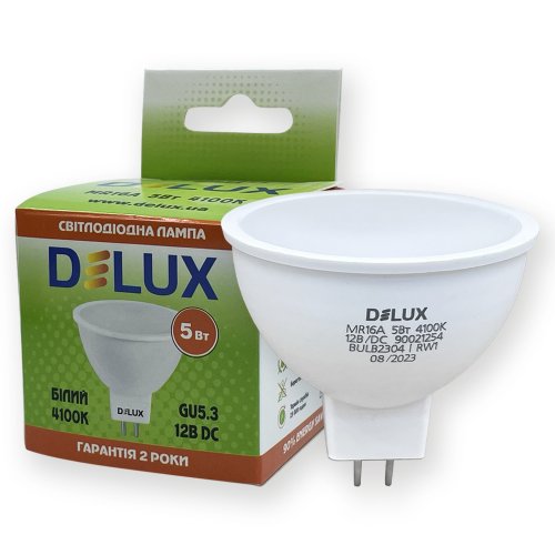 LED лампа DELUX MR16A 5W GU5.3 4100K 90021254