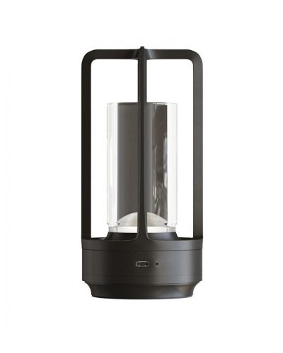 Настольная LED лампа аккумуляторная Kloodi 5W 2700K/4000K/6500K IP20 черный TA-5V CAN CCT BK