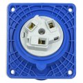 Розетка силова промислова TP Electric 3x32A 2P+PE із заземленням кутова 60-40-87