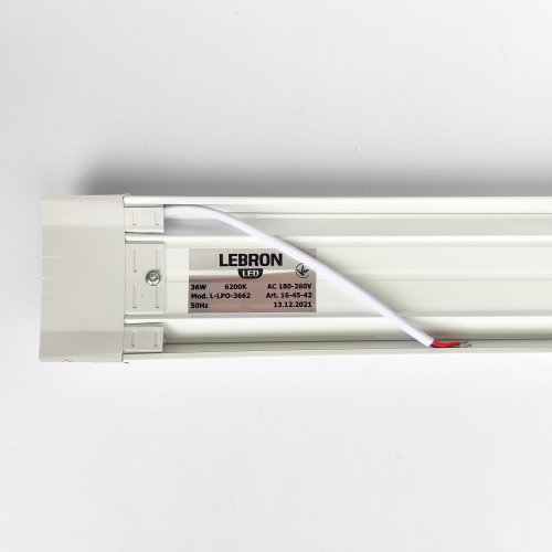 Лінійний LED світильник Lebron L-LPO 36W 6200K IP20 16-45-42-1