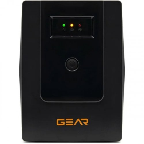 ИБП непрерывного действия Gear 1500VA 900W LED plastic RJ45+USB GU-1500PL
