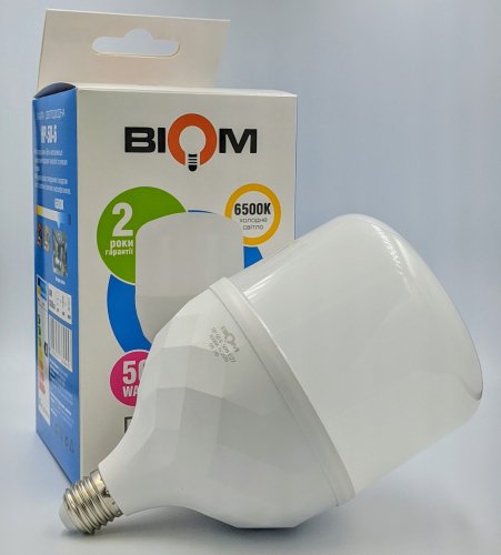LED лампа Biom HP-50-6 50W E27 6500К 15455