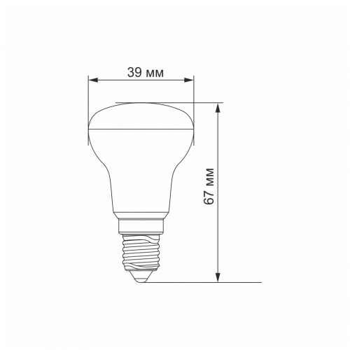 LED лампа Videx R39e 4W E14 4100K VL-R39e-04144