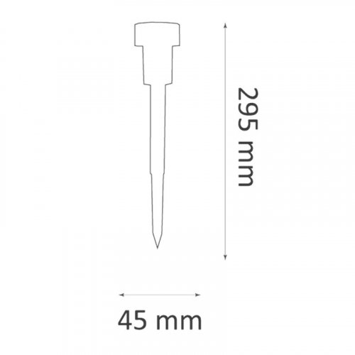 LED светильник садово-парковый Goldlux Stik на солнечной батарее 6000K IP44 322265