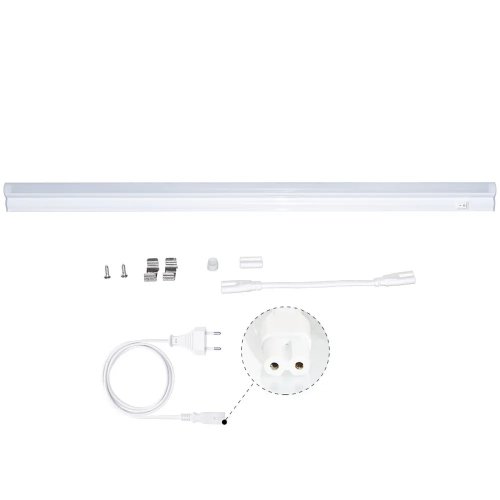 Линейный LED светильник интегрированный EVROLIGHT IТ-5-600 8W 6400K с выключателем 000060445