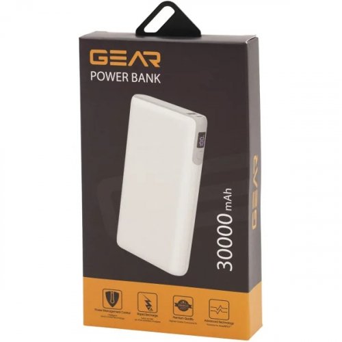 Портативное зарядное устройство (повербанк) Gear 30000mAh PD100W 2C+1A DL302C
