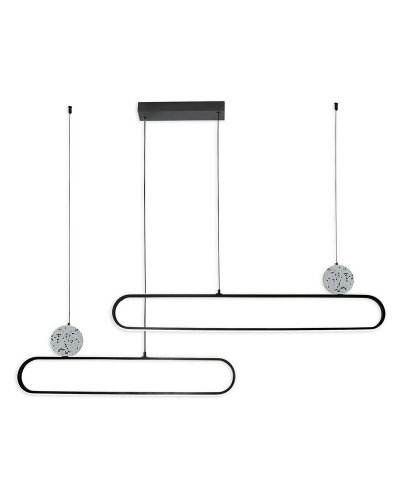 LED світильник підвісний Goldlux Florentyna 48W 4000K чорний 333896