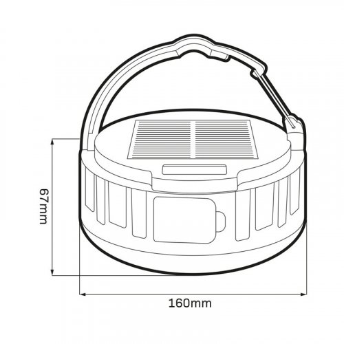 LED светильник уличный Goldlux K2 на солнечной батарее 2W 6500К IP44 330949