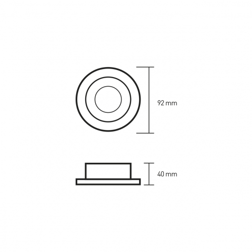 LED cветильник Eurolamp для ламп GU10 белый LH-GU10(W/W)N2