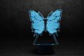 3D светильник "Бабочка" с пультом+адаптер+батарейки (3ААА) 02-009