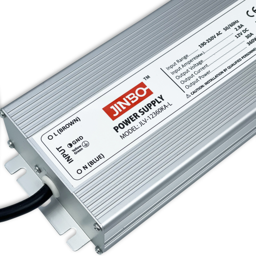 Блок питания JINBO 360W 12V 30A IP67 JLV-12360KA-L (18756)