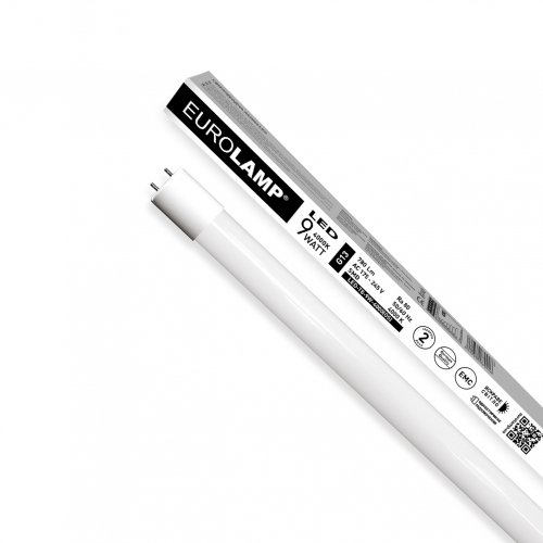 LED лампа Eurolamp T8 9W G13 4000K с односторонним подключением LED-T8-9W/4000(OS)