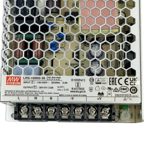 Блок питания Mean Well 100.8W 36V 2.8A IP20 LRS-100N2-36
