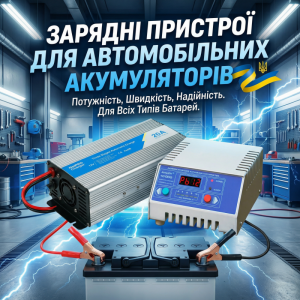 Зарядні пристрої для автомобільних акумуляторів Зарядні пристрої для автомобільних акумуляторів