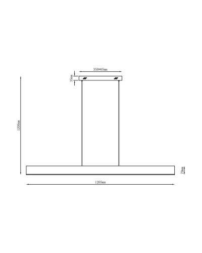 LED світильник підвісний Goldlux Bernadetta 20W 4000K білий 333827