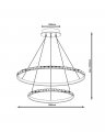 Люстра підвісна Goldlux Diana LED 44W 4000K чорний 336736 Люстра підвісна Goldlux Diana LED 44W 4000K чорний 336736