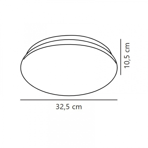 LED світильник накладний Nordlux Mani 18W 3000K IP20 коло білий 45616001