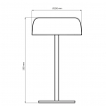 Настольная LED лампа Goldlux Trypolis аккумуляторная уличная 2W 2700K IP44 USB черная 329912