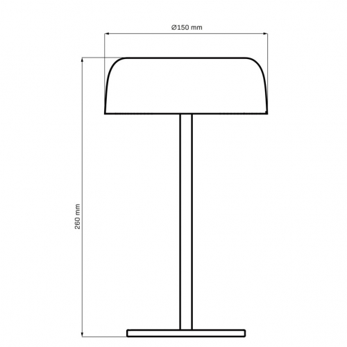 Настольная LED лампа Goldlux Trypolis аккумуляторная уличная 2W 2700K IP44 USB черная 329912