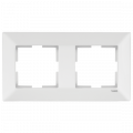 Рамка двойная горизонтальная Viko Meridian белая (90979002-WH)