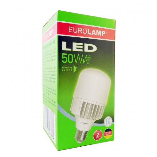Світлодіодна лампа Eurolamp 50W Е40 6500K (LED-HP-50406)