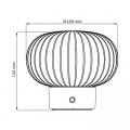 Настільна LED лампа Goldlux Latte 1.8W аккумуляторная 2700K IP20 срібло 329844