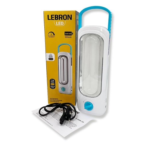 LED светильник аккумуляторный Lebron L-EL-732 7W 1000MAH 16-95-28