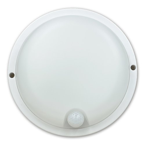 LED світильник з датчиком ІК IP54 Videx ЖКГ круглий 12W 5000K сенсорний VL-BHR-125W-SP