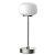 Настільна LED лампа Goldlux Rimini 1.8W акумуляторна 2700K IP20 USB срібло 329868