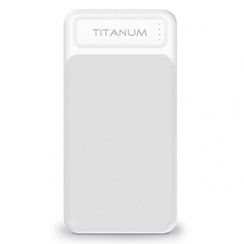 Портативний зарядний пристрій (повербанк) TITANUM 912 White 10000mAh TPB-912-W
