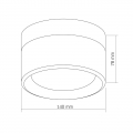 LED светильник настенный VIDEX BHD01 9W 2400/4000/6500K IP65 VL-BHD01-09CBB
