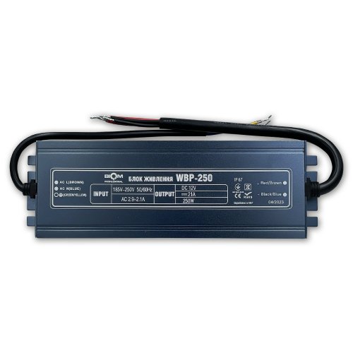 Блок живлення Biom Professional 250W 12V 20A IP67 WBP-250