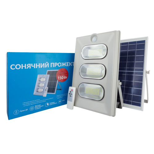Світлодіодний LED прожектор на сонячній батареї ALLTOP 150W 6000К IP65 0860C150-01