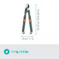 Гілкоріз Gardena TeleCut Pro S обвідний 670мм 12040-20.000.00