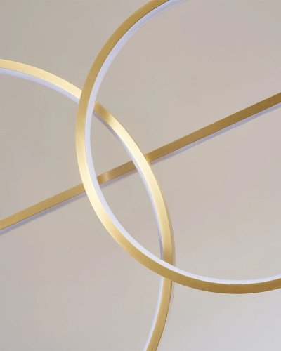 LED світильник підвісний Goldlux Laura 42W 4000K золото 331809