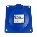Розетка силова промислова TP Electric 3x16A 2P+PE із заземленням кутова 60-40-80