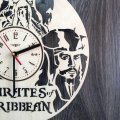 Часы круглые настенные из дерева 7Arts Пираты Карибского моря CL-0224